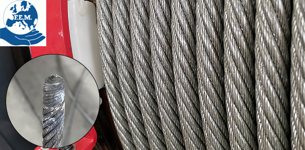 Elección del diámetro del cable de acero para grúas según la norma FEM