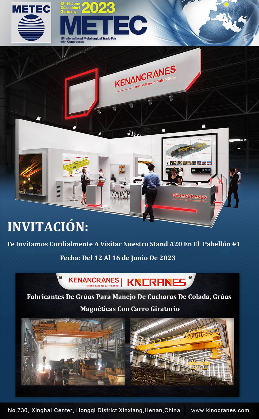 Invitación a la exposición de Kinocranes